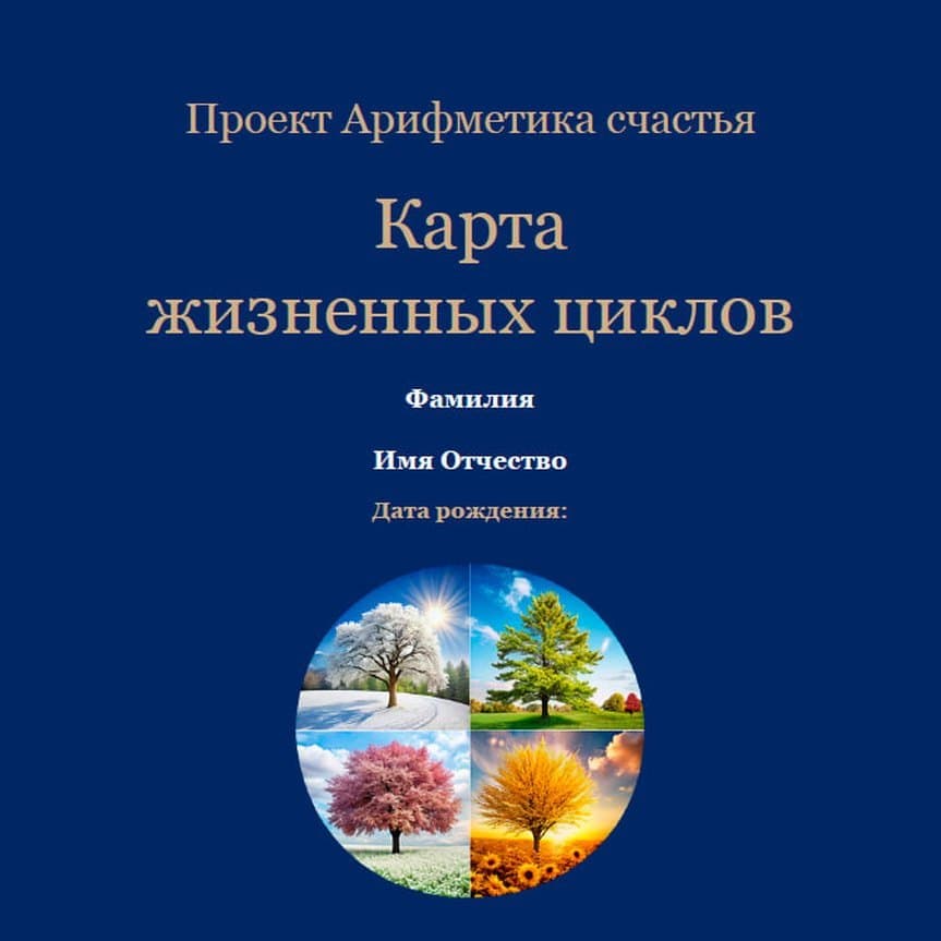 Титульный лист документа «Карта Жизненных Циклов»