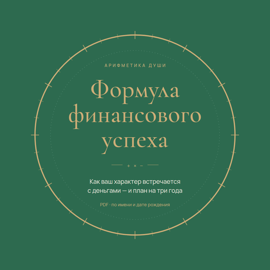 Титульный лист документа «Формула финансового успеха»